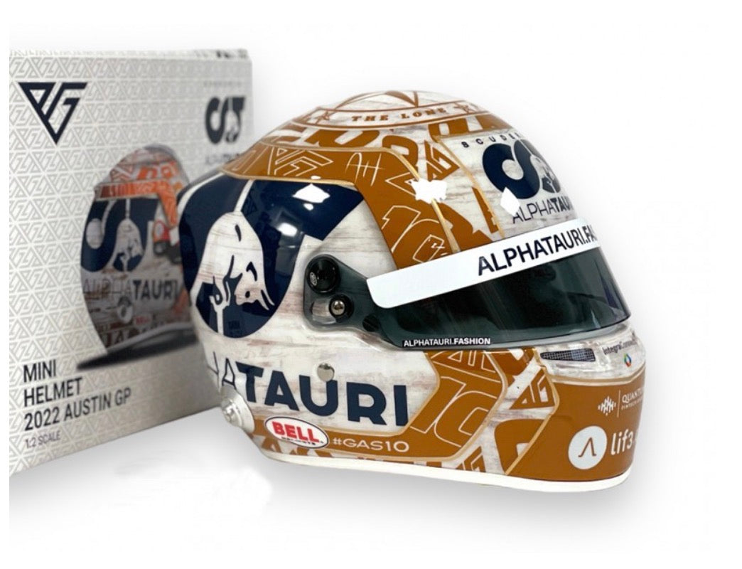 Casco escala 1:2 Alphatauri GP Austin 2022 Gasly