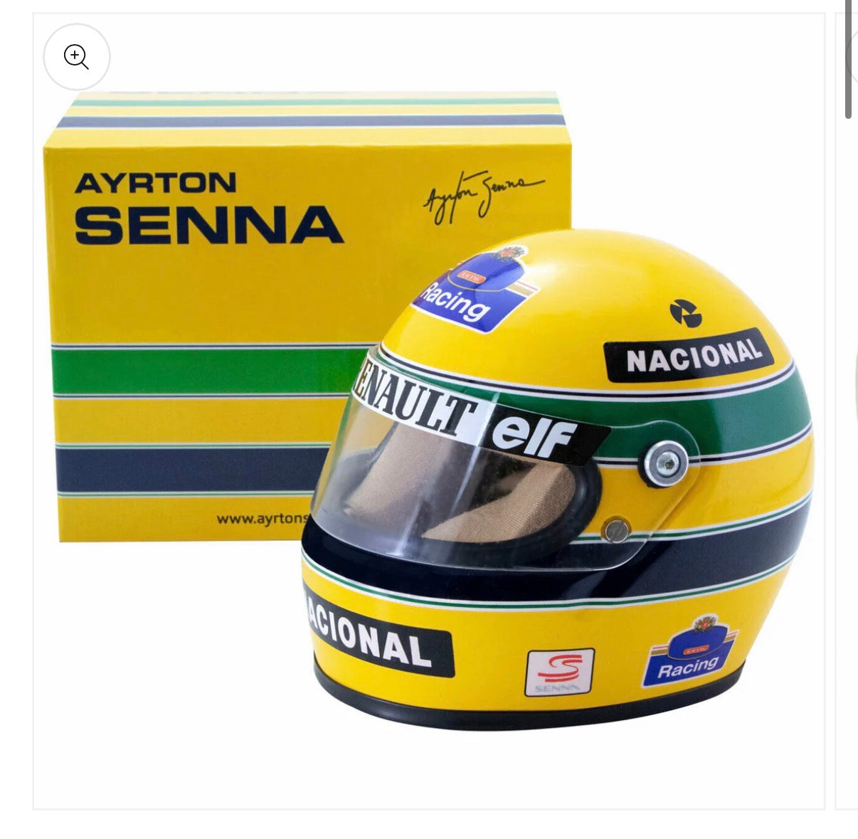 Casco Ayrton Senna F1 Rothmanns Racing Design Escala 1:2