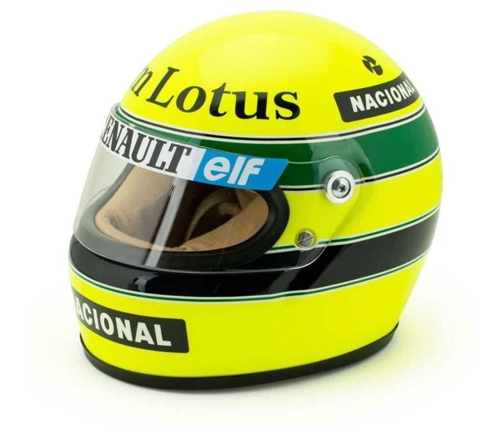 Casco Ayrton Senna 1985 John Player Special Team Lotus 1:2
