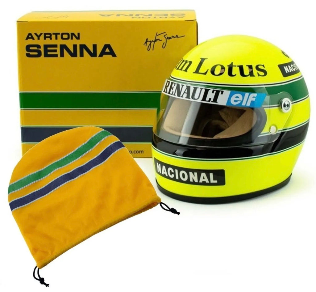 Casco Ayrton Senna 1985 John Player Special Team Lotus 1:2