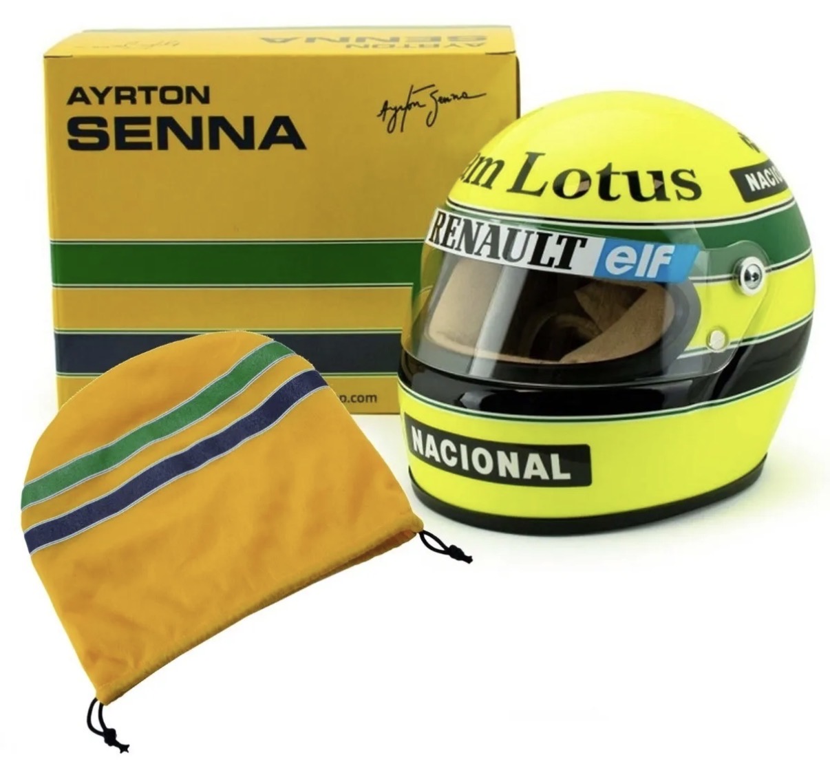 Casco Ayrton Senna 1985 John Player Special Team Lotus 1:2