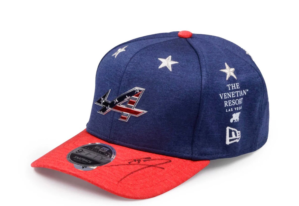 Gorra Alpine GP Austin AUTOGRAFIADA Gasly